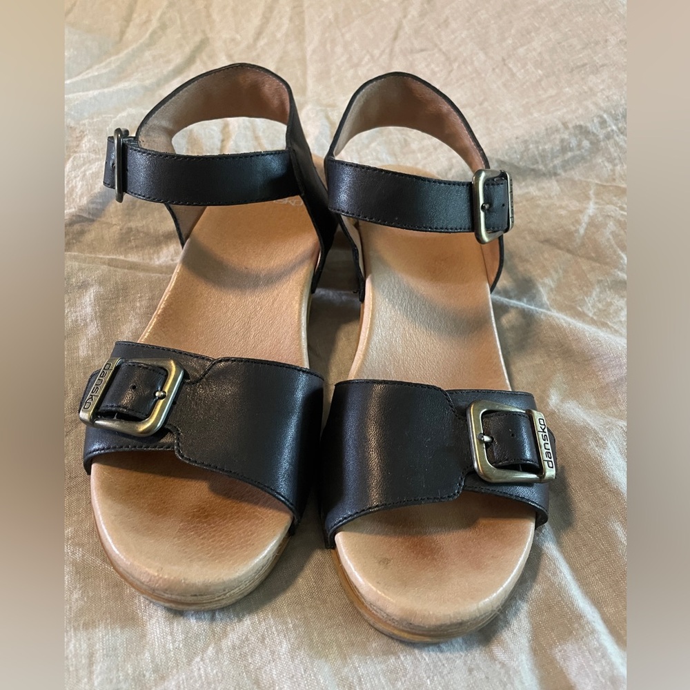Dansko Black Sandals Women's size 39